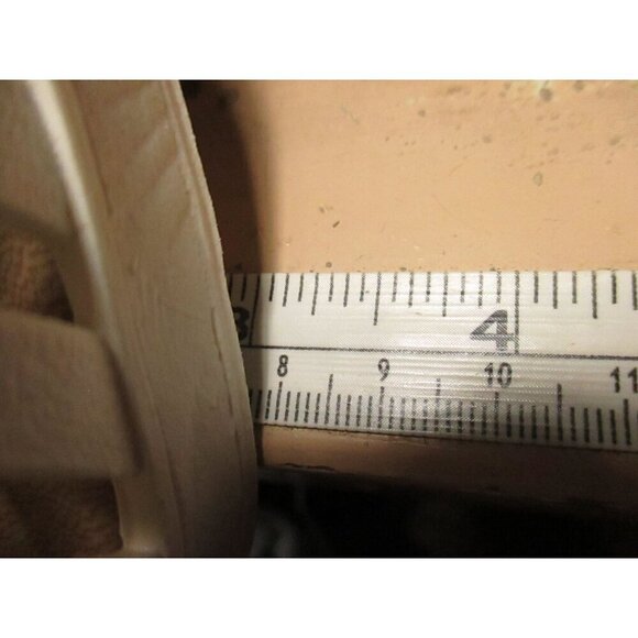 Vintage Womens Sandals 9 US 26 mexico Sandak Molded Rubber White Isabel NOS - Picture 8 of 10